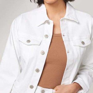 ROM white denim jean jacket